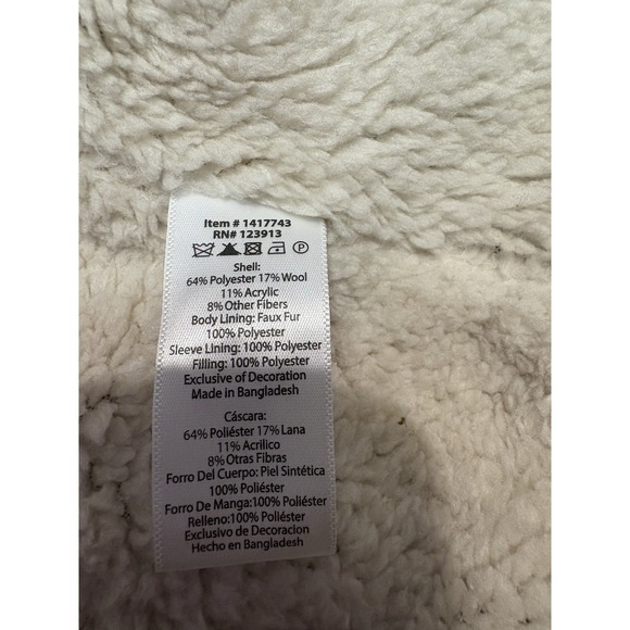 Jachs New York Mens S Jacket Gray Aztec Sherpa Fleece Lined Wool Blend Shirt - Picture 8 of 10